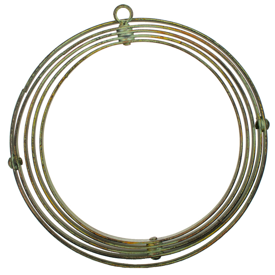 8" Wrought Iron Ball: Forest Green detail photo 3