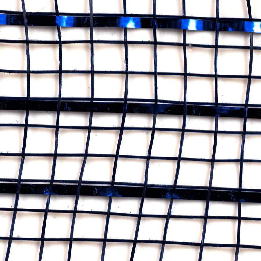 21" Poly Mesh Roll: Metallic Navy Blue