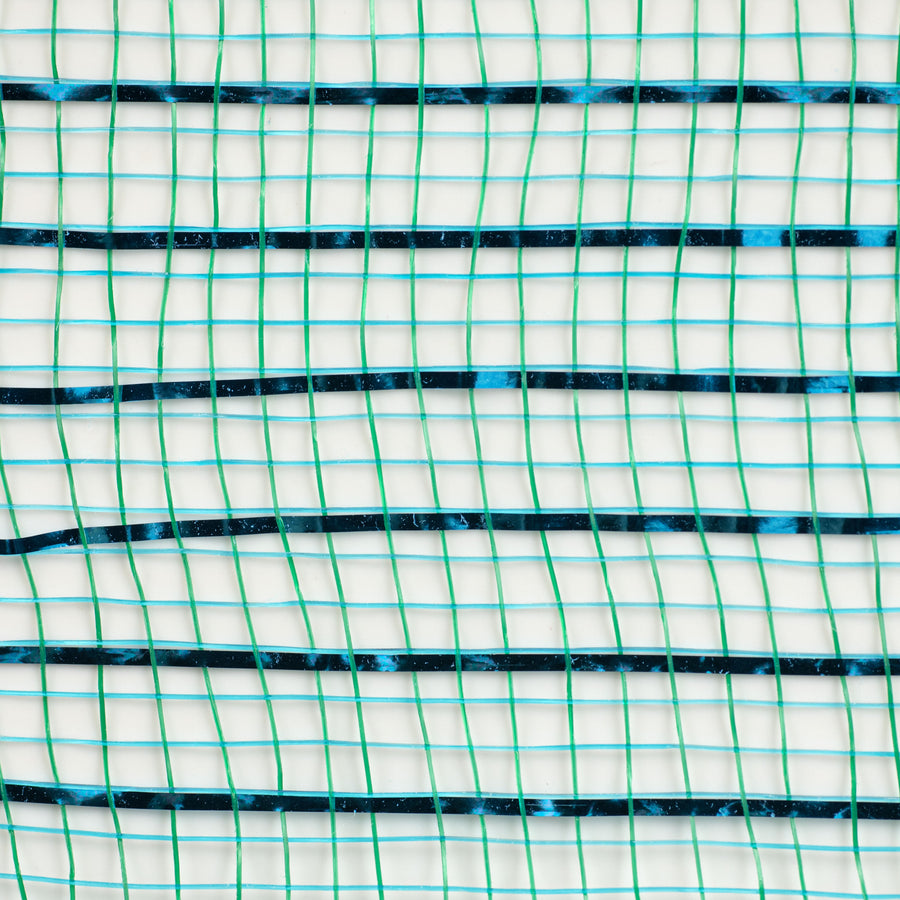21" Poly Mesh Roll: Metallic Peacock (10 Yards)