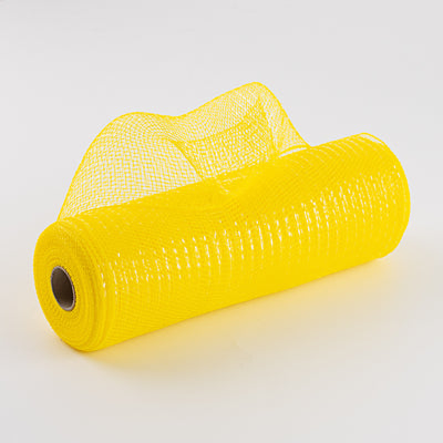 10" Poly Mesh Roll: Metallic Daffodil Yellow