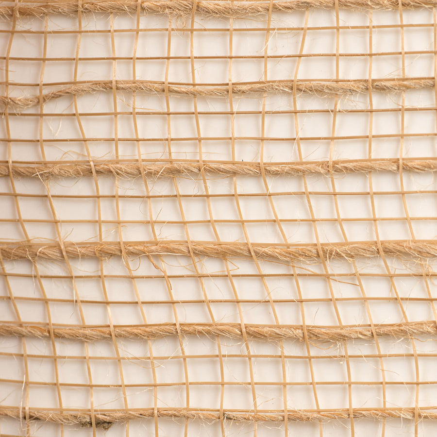 21" Poly Jute Burlap Mesh Roll: Natural