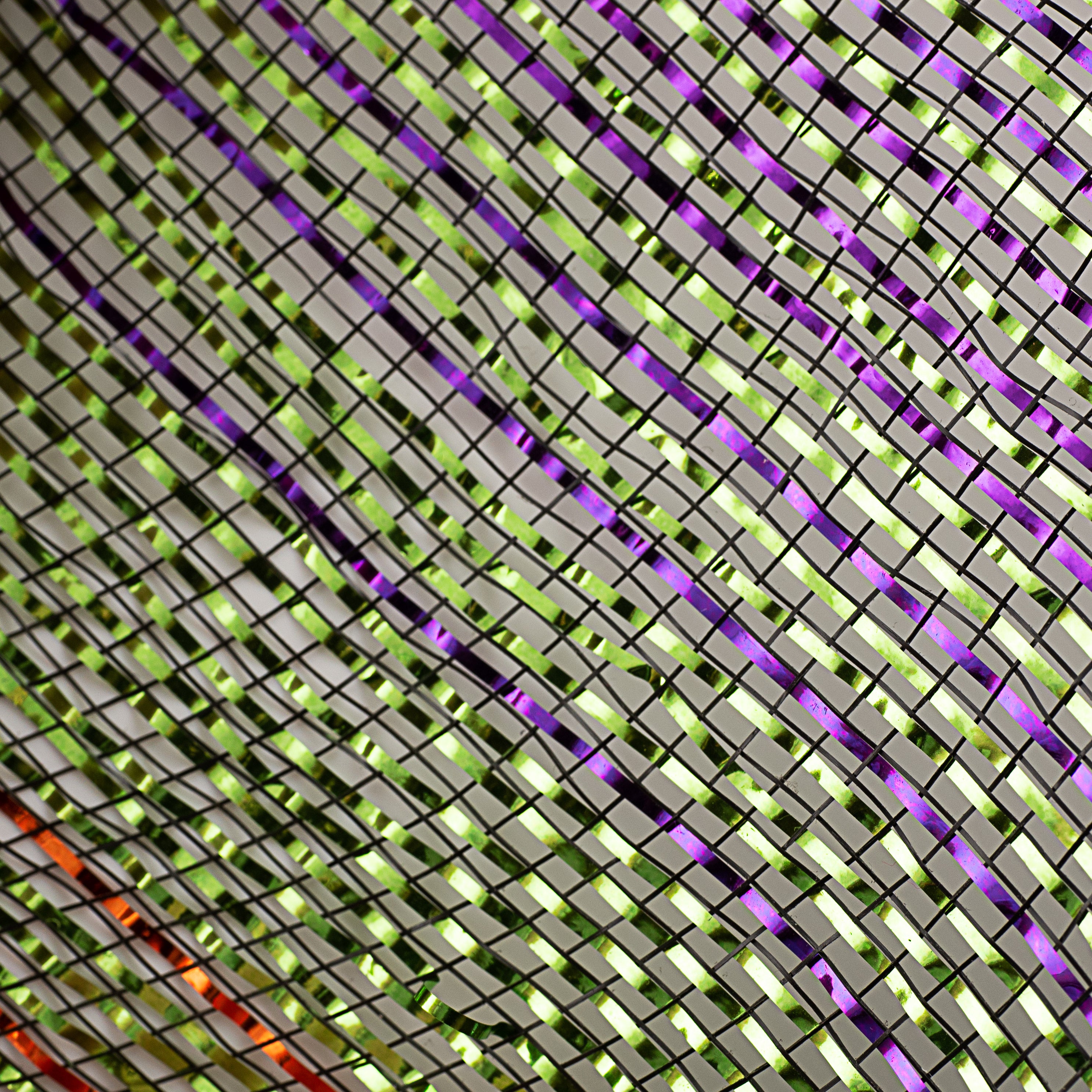 10" Poly Deco Mesh: Metallic Halloween Ombré
