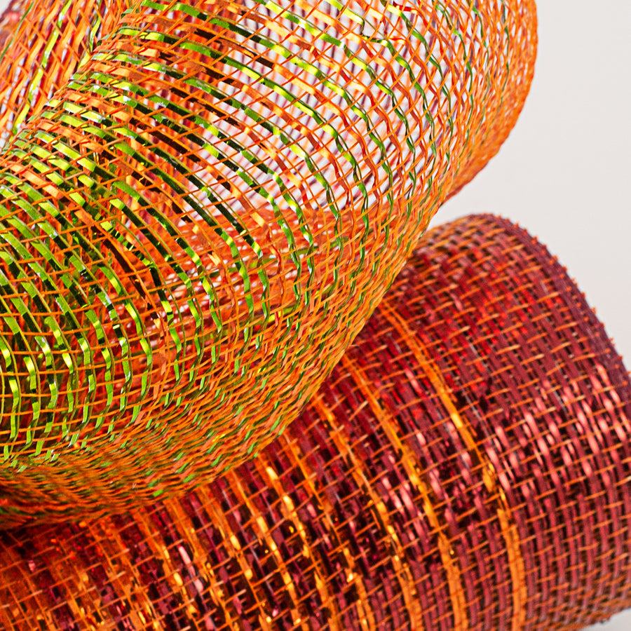 10" Poly Deco Mesh: Metallic Harvest Ombré
