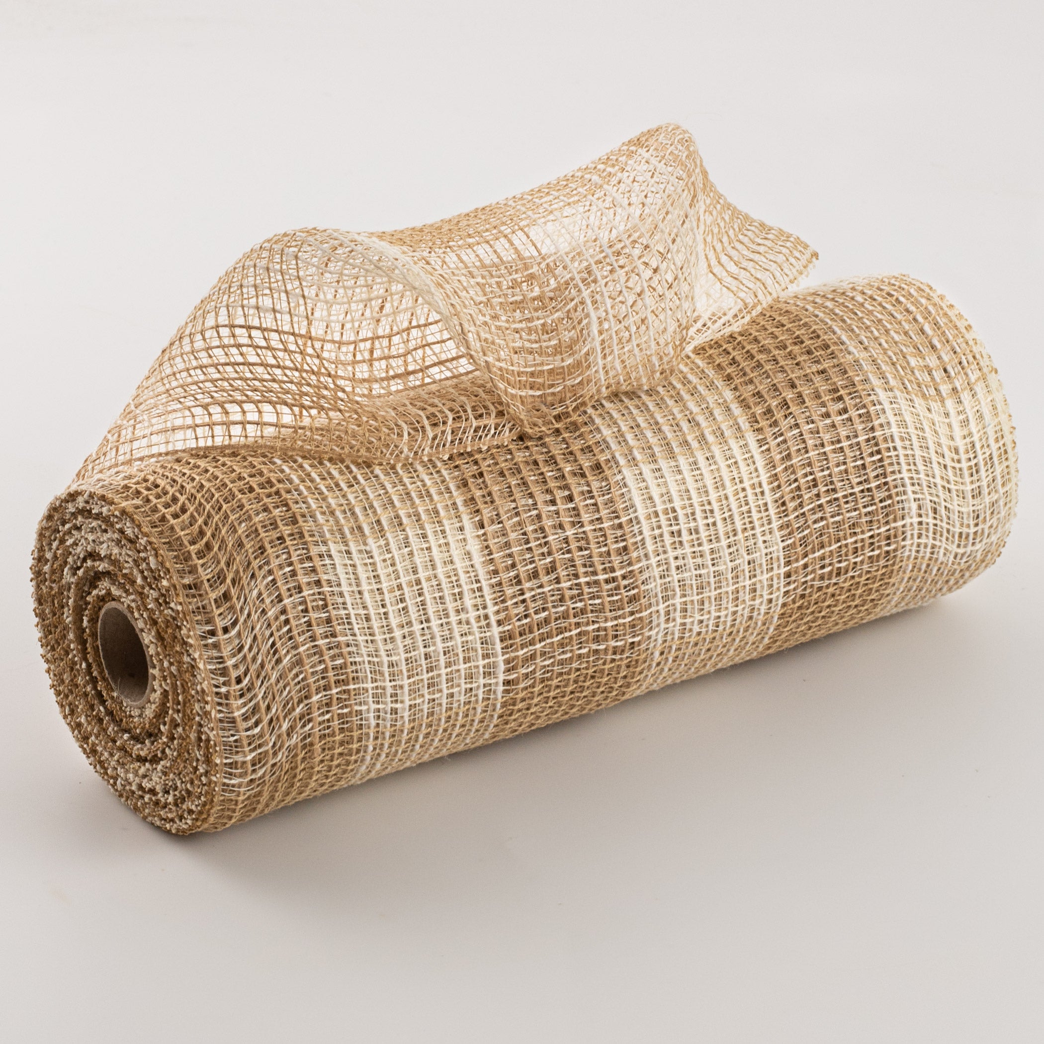 10" Fabric Mesh: Natural & Cream Check