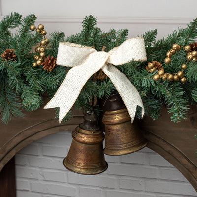 8" Jumbo Liberty Bell: Antique Rustic Gold