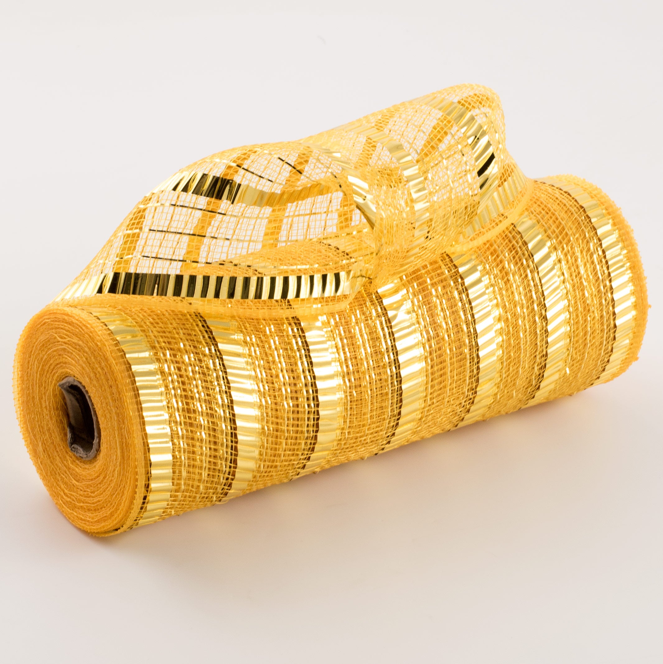 10" XL Wide Foil Stripe Mesh: Gold Item Number: RY851808