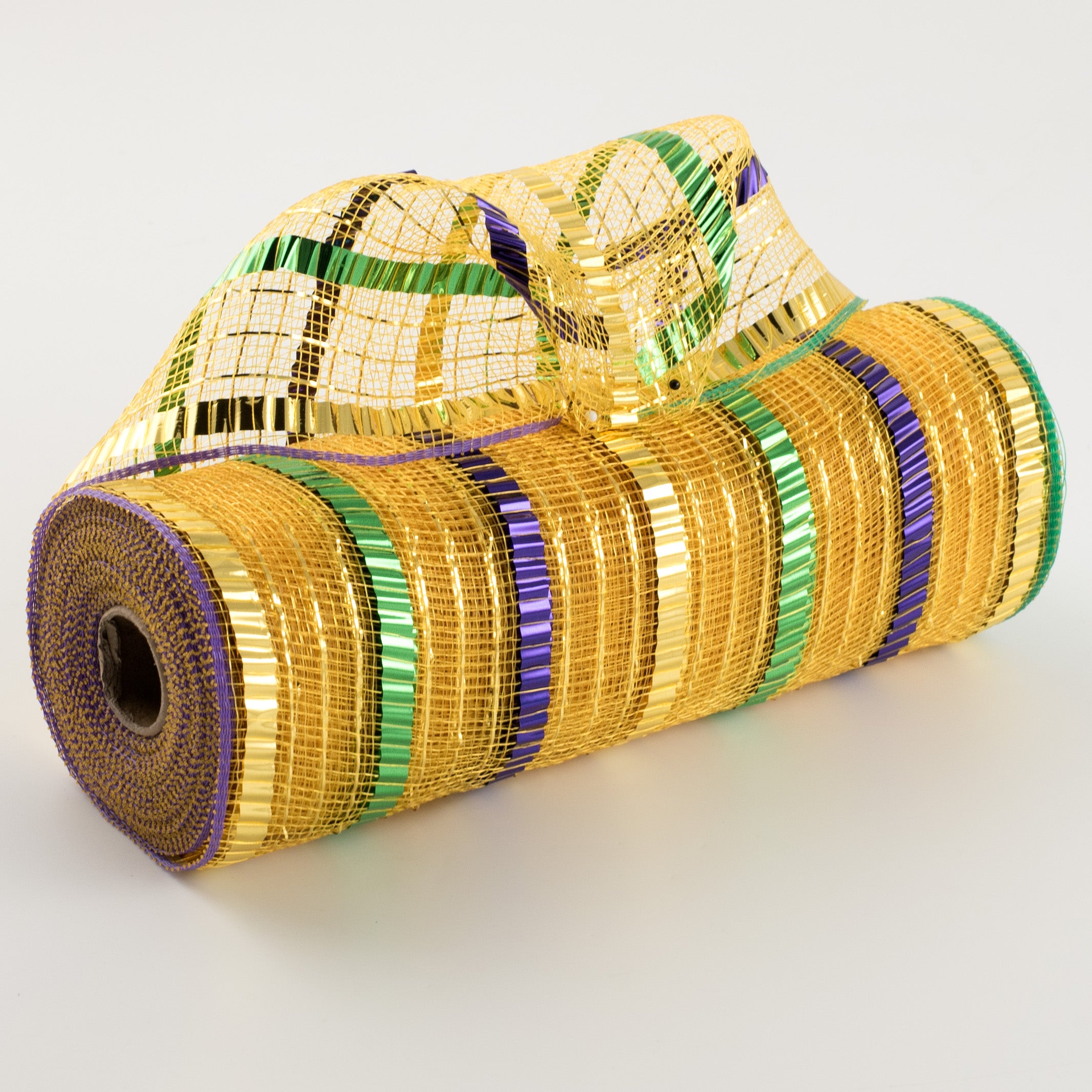10" XL Wide Foil Stripe Mesh: Mardi Gras Item Number: RY851473