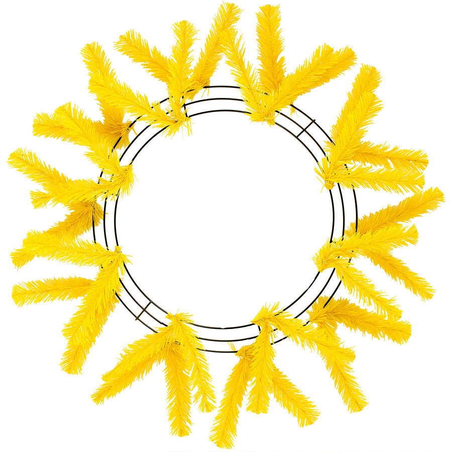 15-24" Work Wreath Form: Yellow