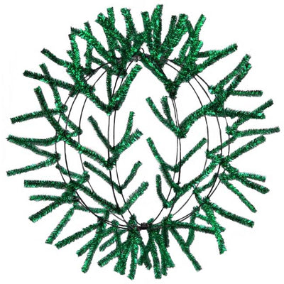 18" Wire KD Work Ball Form: Metallic Green