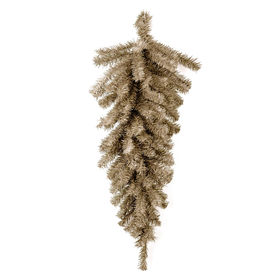 36" Pine Teardrop Swag: Burlap Tan (90 Tips)