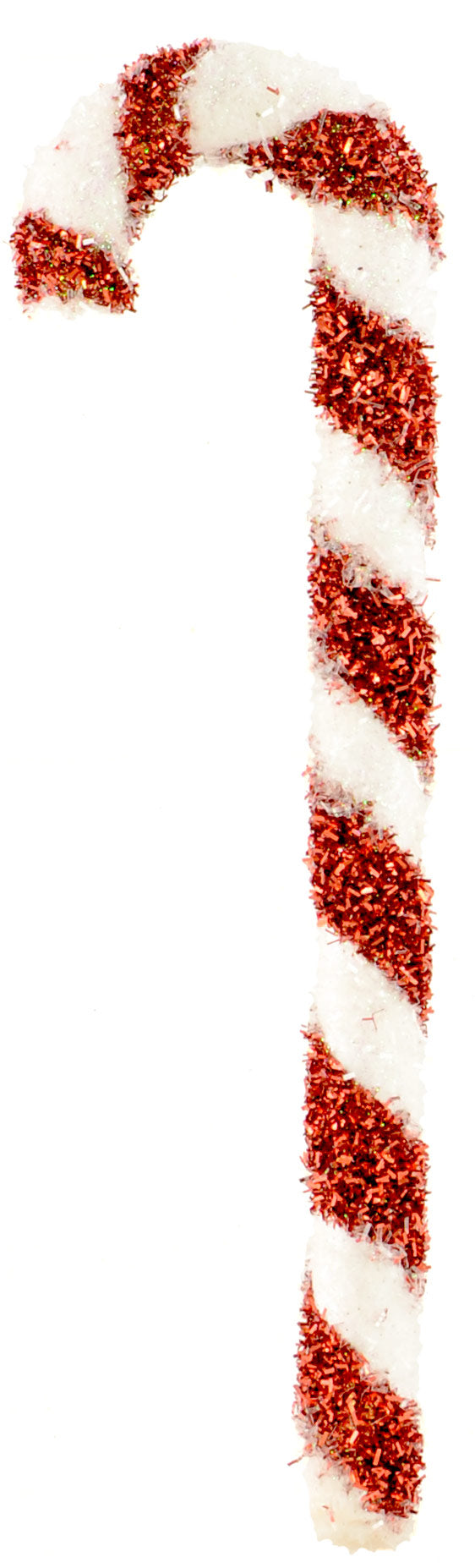 12" Tinsel Candy Cane Decoration