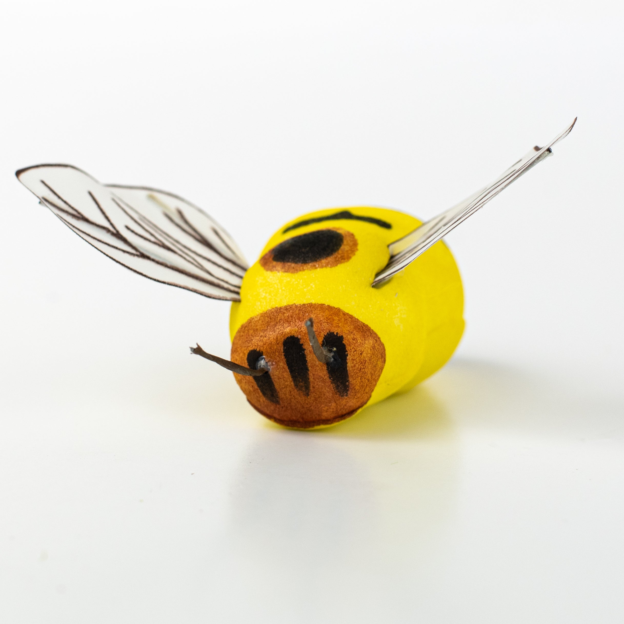 3" Yellow Bumble Bee Ornament detail photo 3