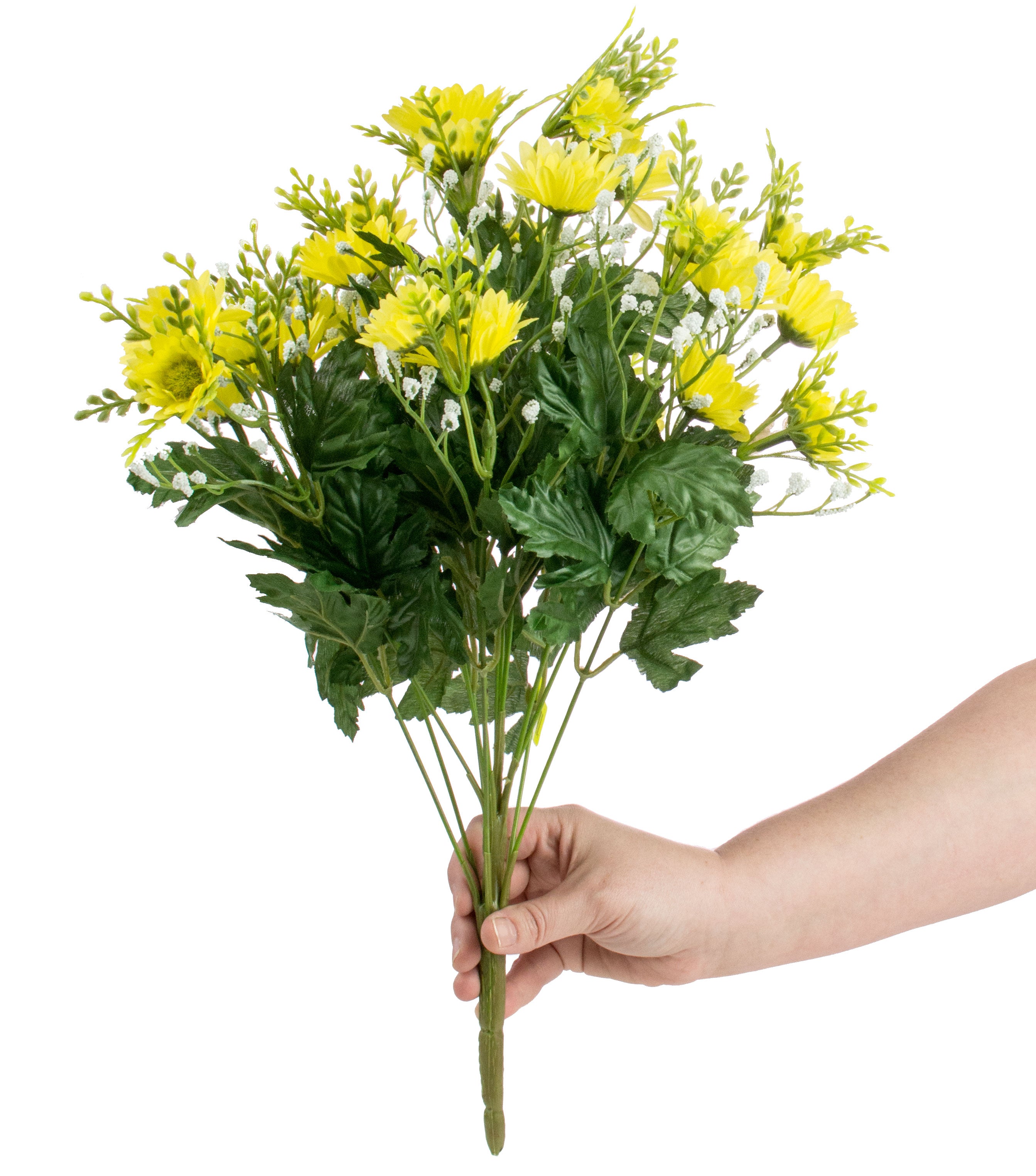 18" Yellow Daisy Bush Lifestyle Photo