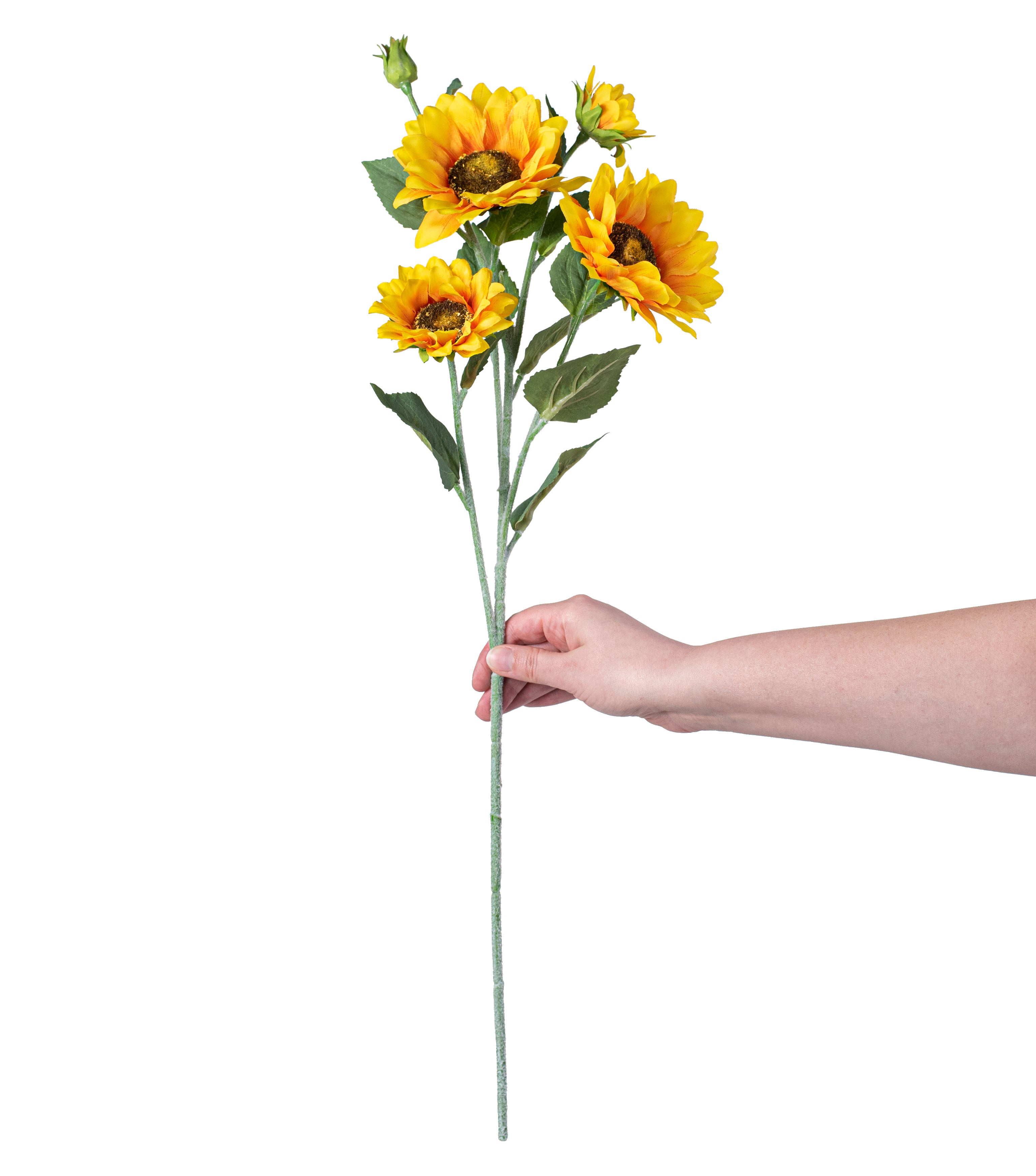 25.5" Yellow Sunflower Spray detail photo 3