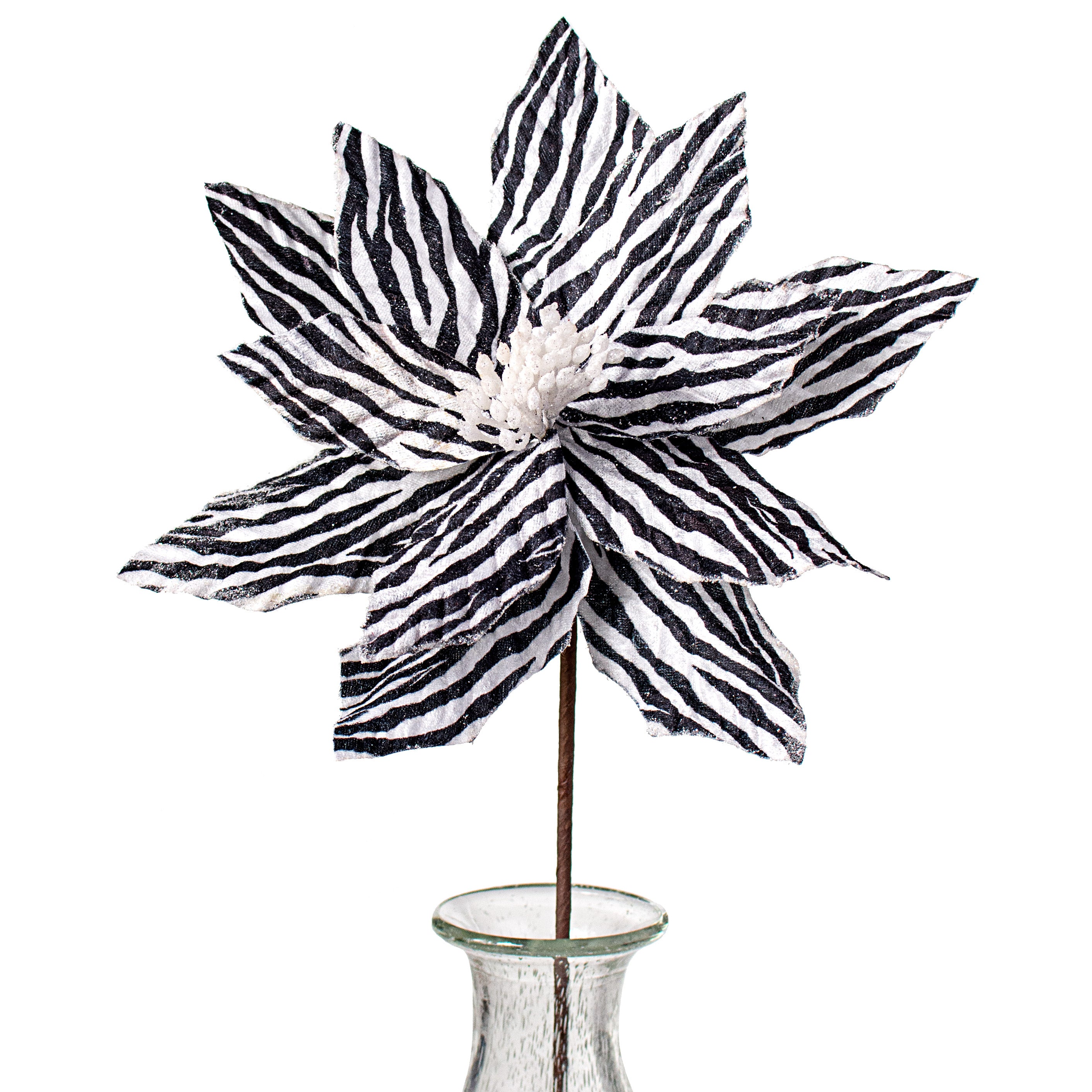 22" Zebra Poinsettia Stem Item Number: 104098