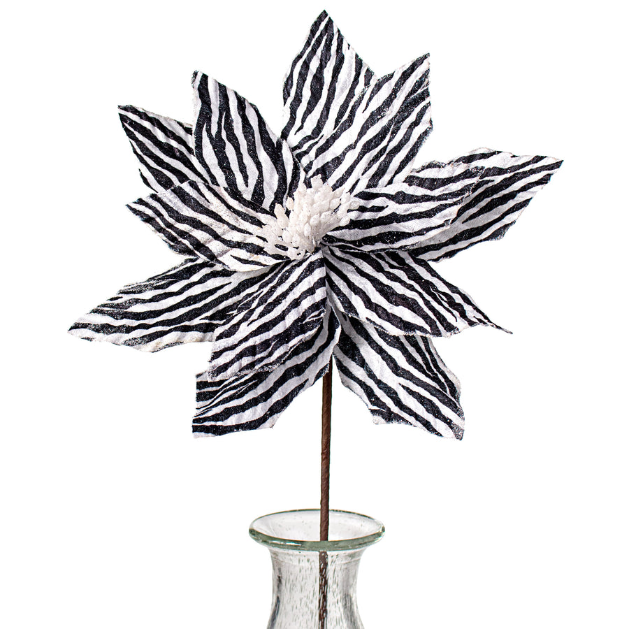 22" Zebra Poinsettia Stem Item Number: 104098