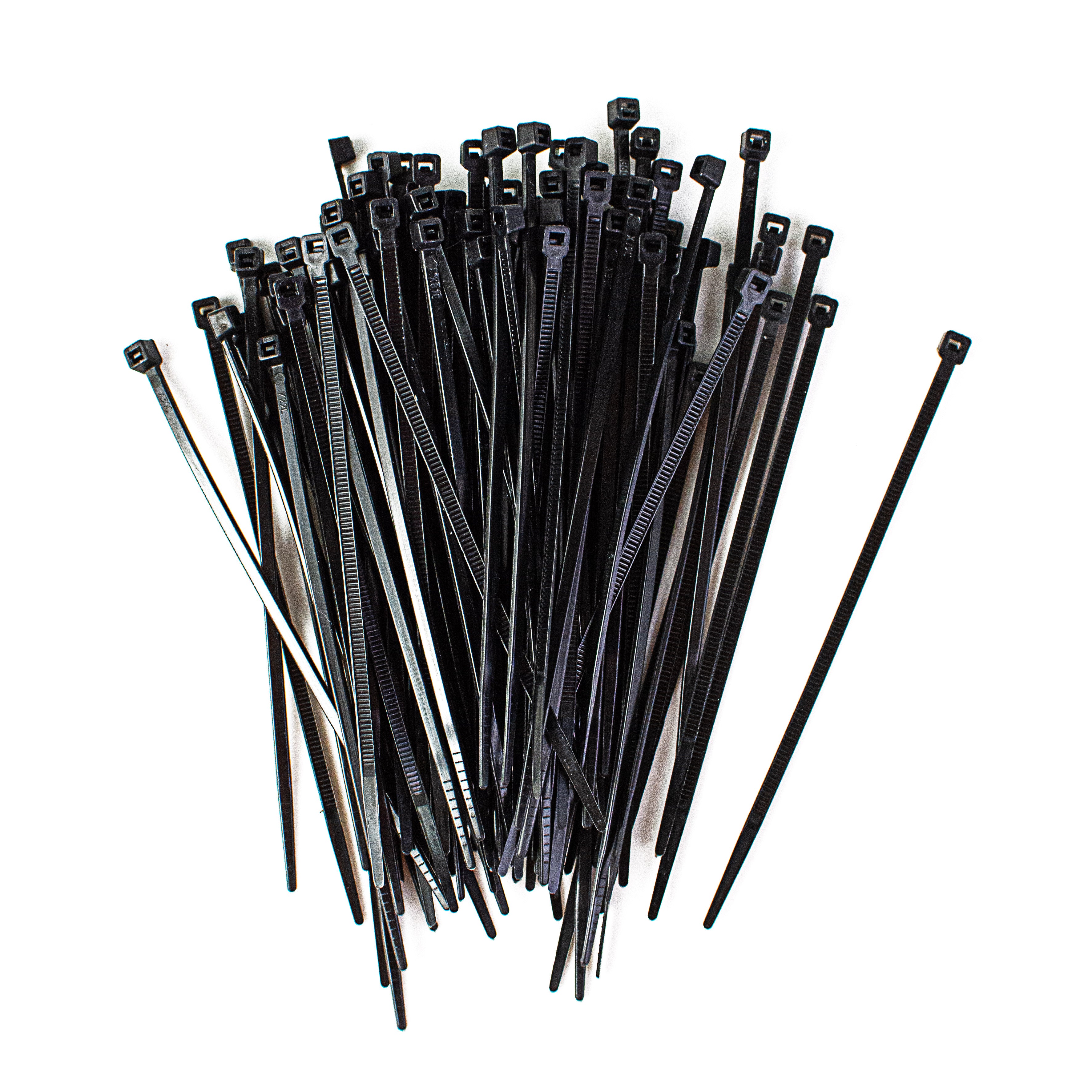 4" Zip Tie: Black (100) Item Number: N-4-18-0-C
