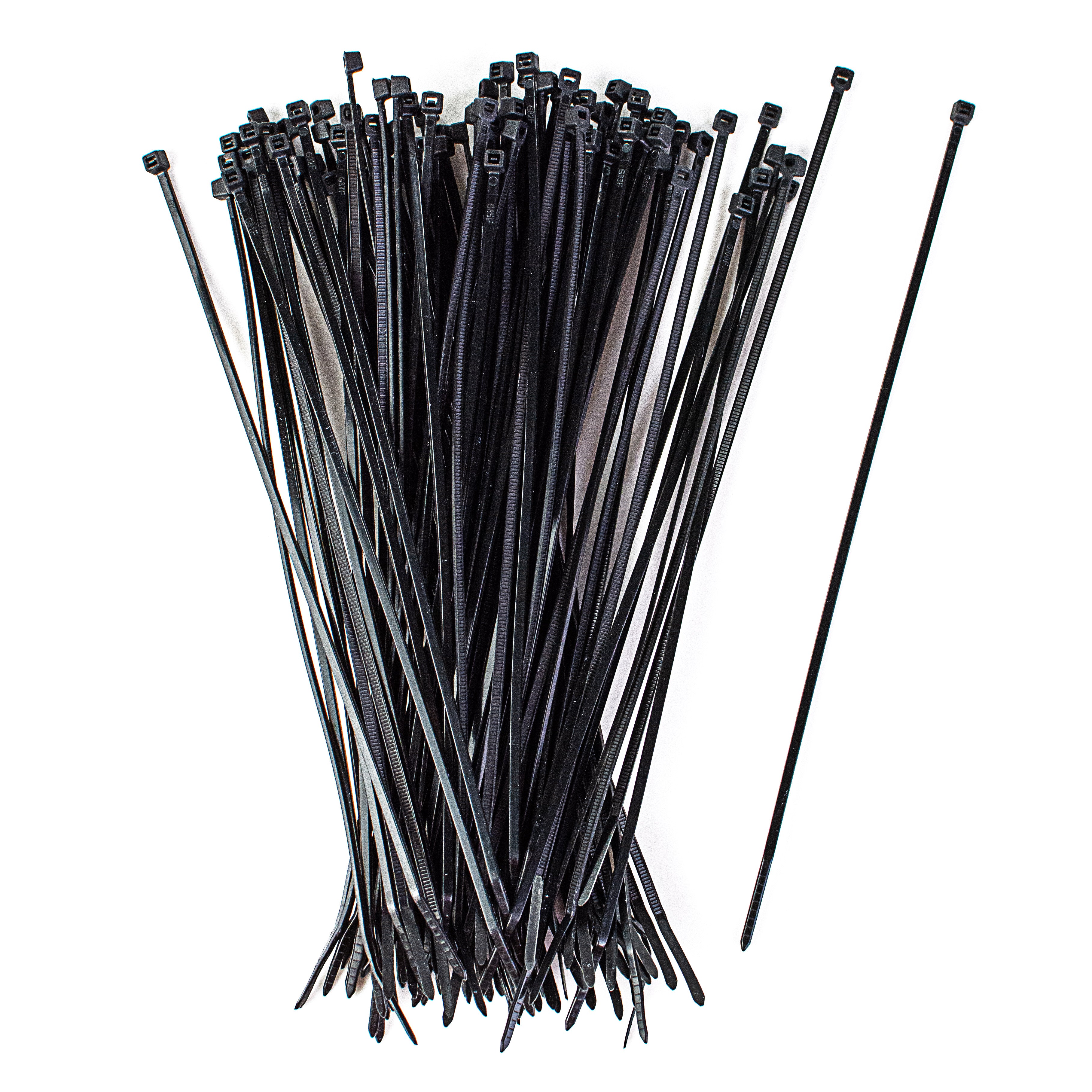 8" Zip Tie: Black (100) Item Number: N-8-18-0-C