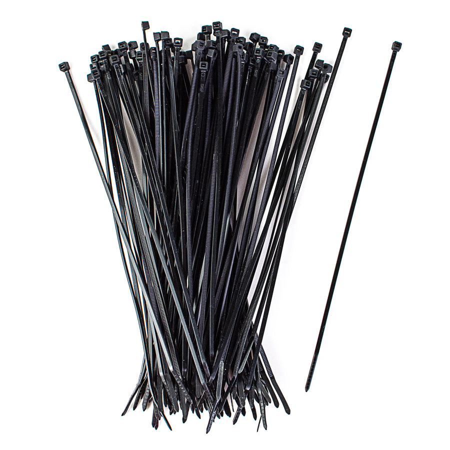 8" Zip Tie: Black (100) Item Number: N-8-18-0-C