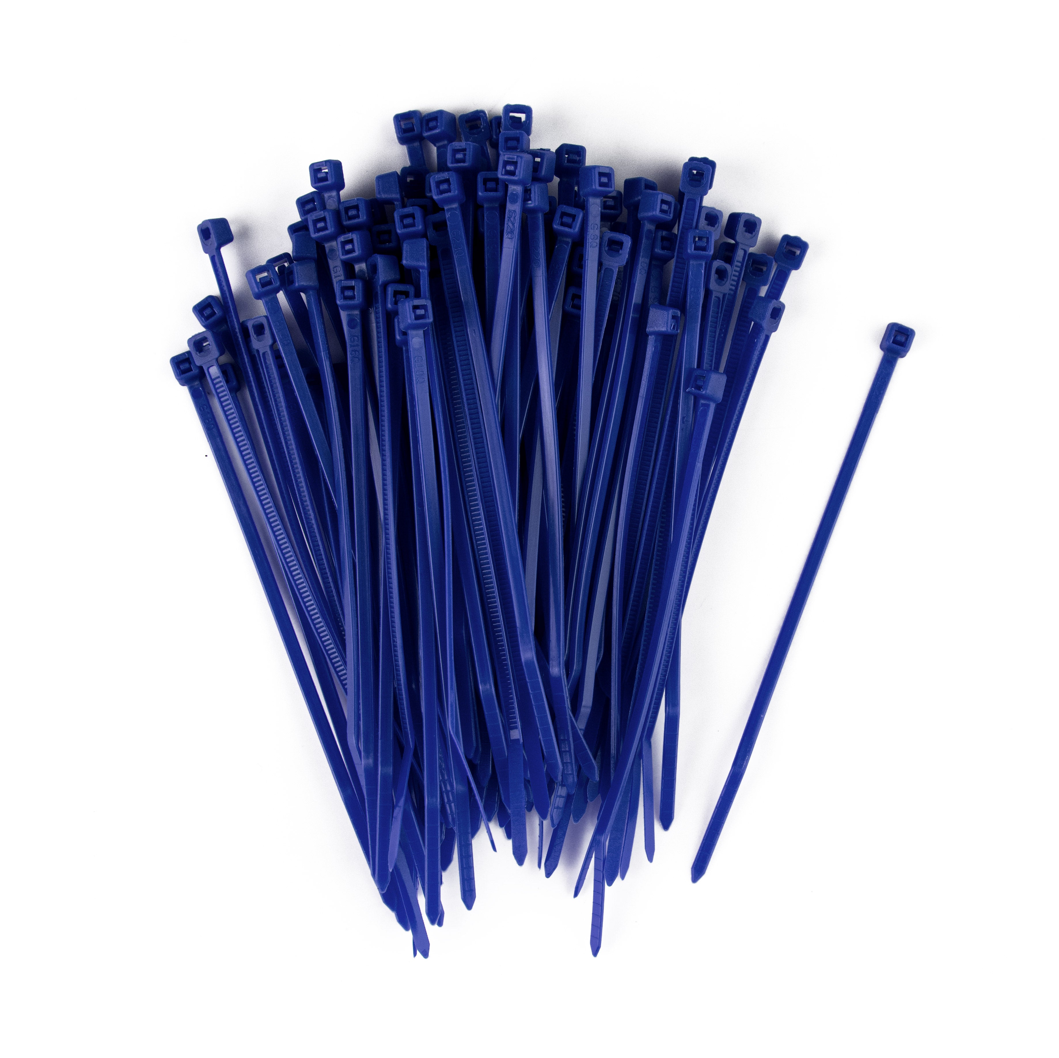 4" Zip Tie: Blue (100) Item Number: N-4-18-6-C