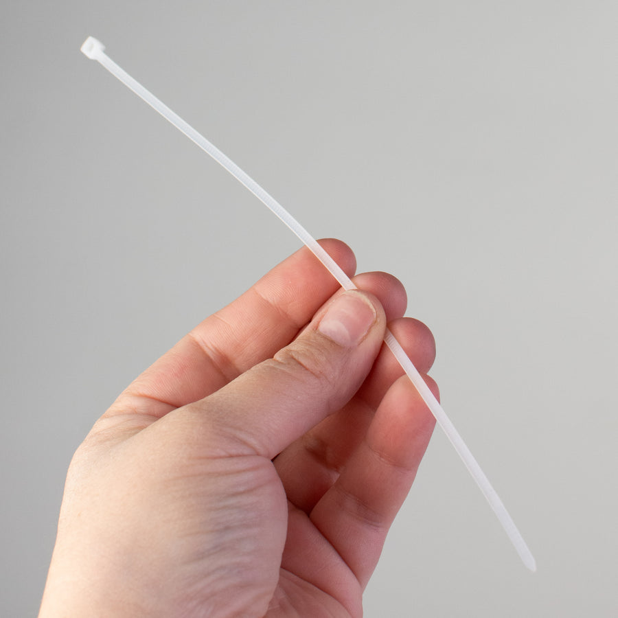 8" Zip Tie: Clear Natural (100) Lifestyle Photo