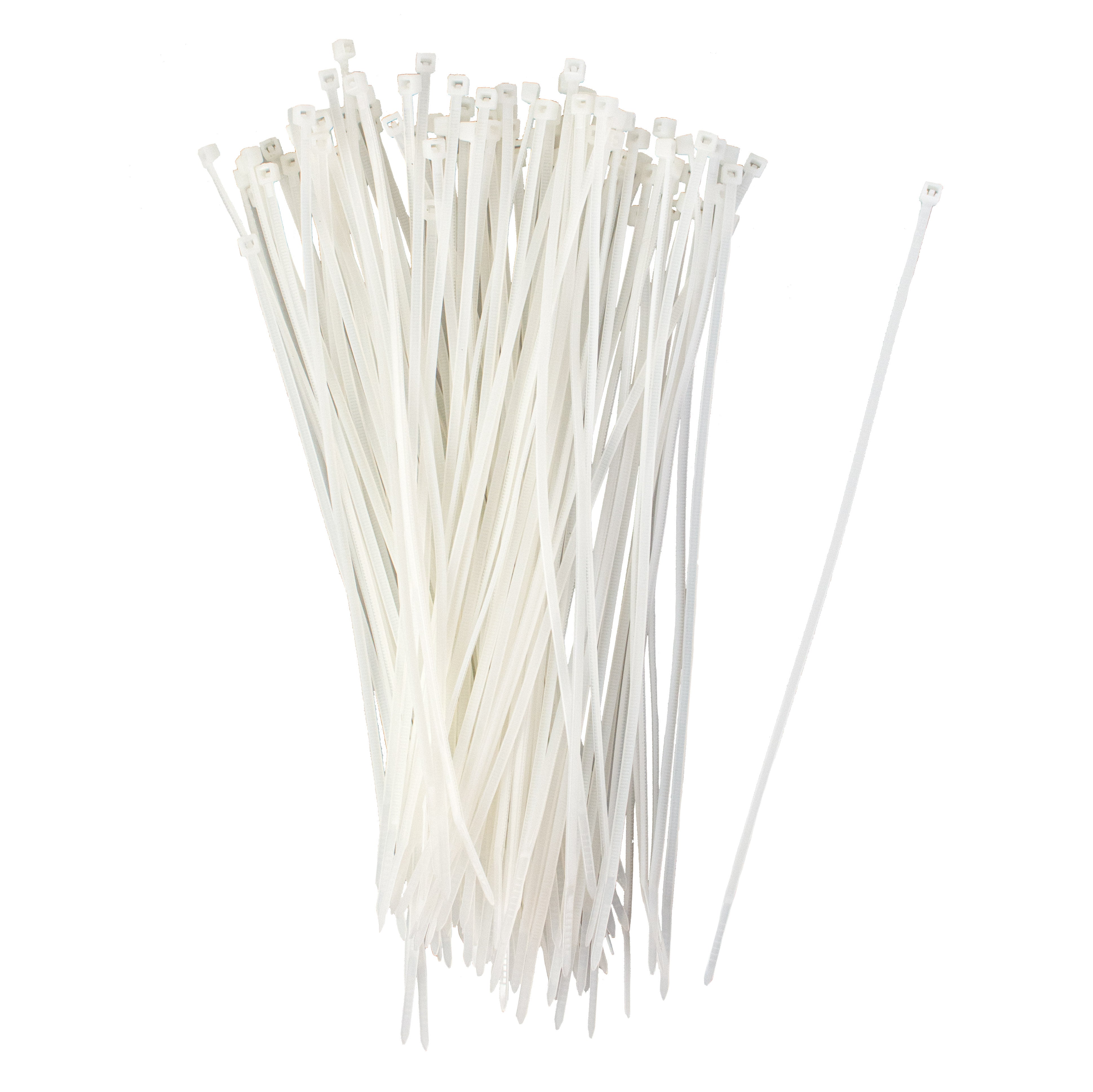 8" Zip Tie: Clear Natural (100) Item Number: N-8-18-9-C