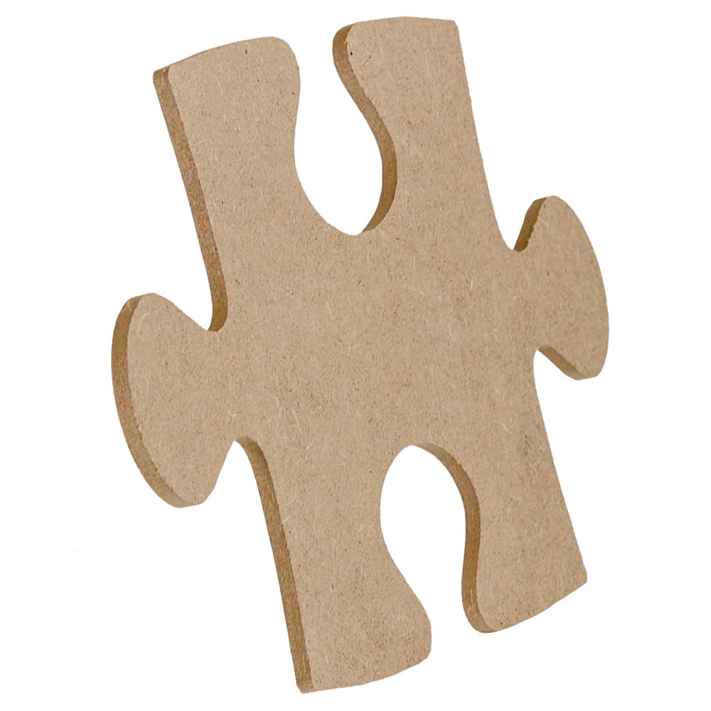 10" Wooden Puzzle Piece Decoration: Natural [AB2319] - CraftOutlet.com
