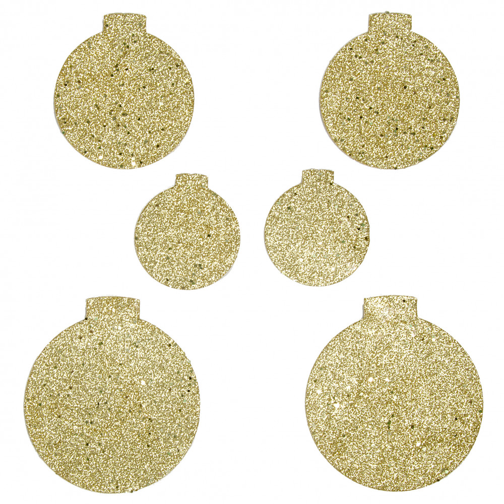 Sparkling Glitter Foam Christmas Tree Ornaments