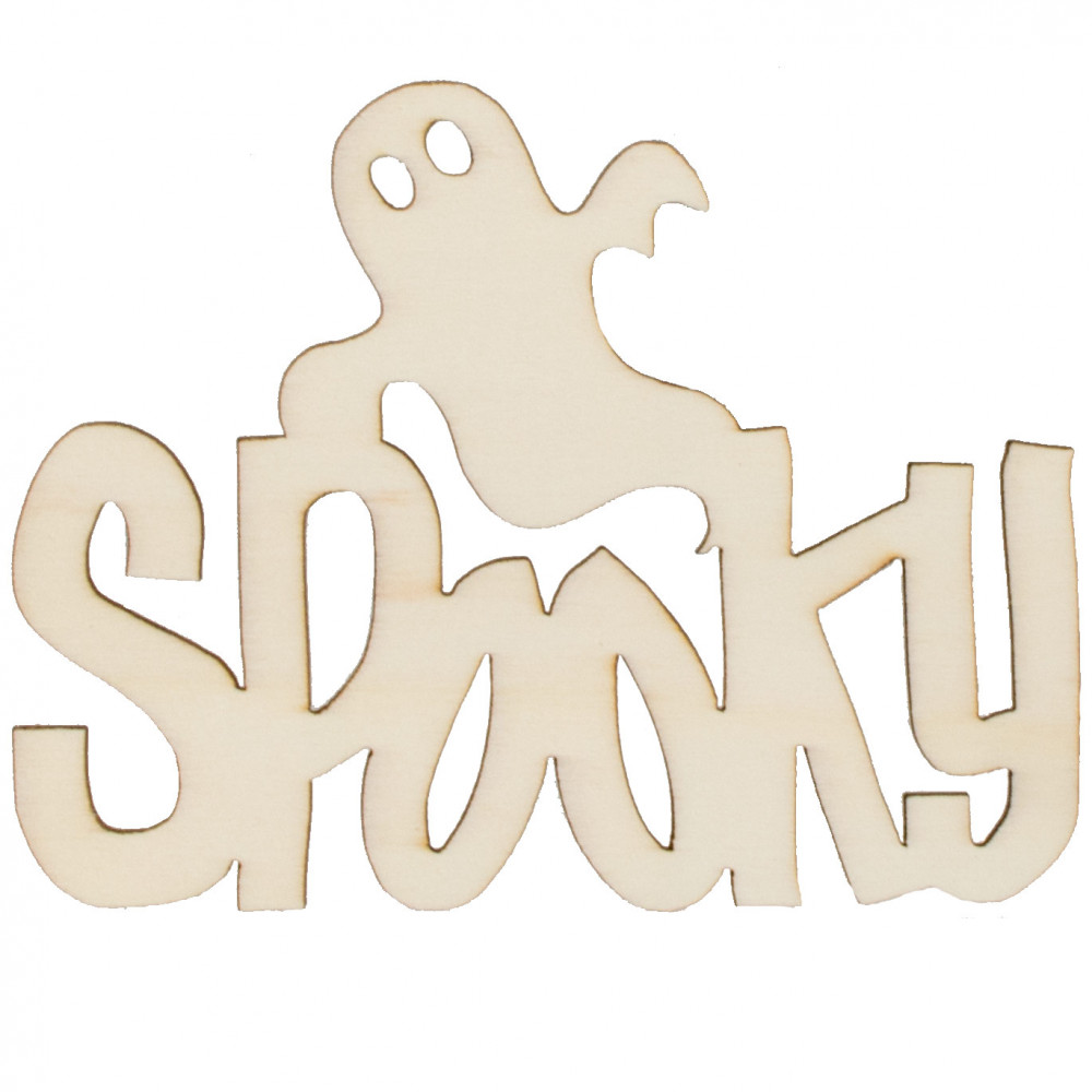 Cute Ghost Shape Acrylic Cutout Cricut Color Front Laser Cut Back & Edges Halloween Blanks Indoor or Outdoor Shutter Charm