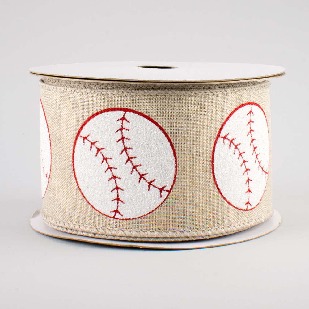 1.5 Baseball Stitching Ribbon (10 Yards)