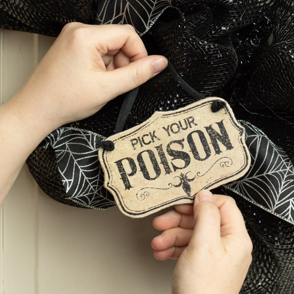 Pick Your Poison Hanging Sign (5" x 3.25") [PK100801]