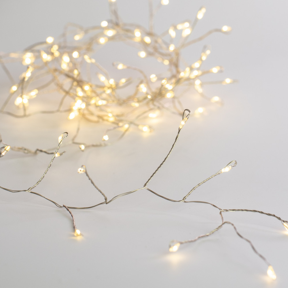 100 LED Battery Lights On Wire: Warm White [M9696] - CraftOutlet.com
