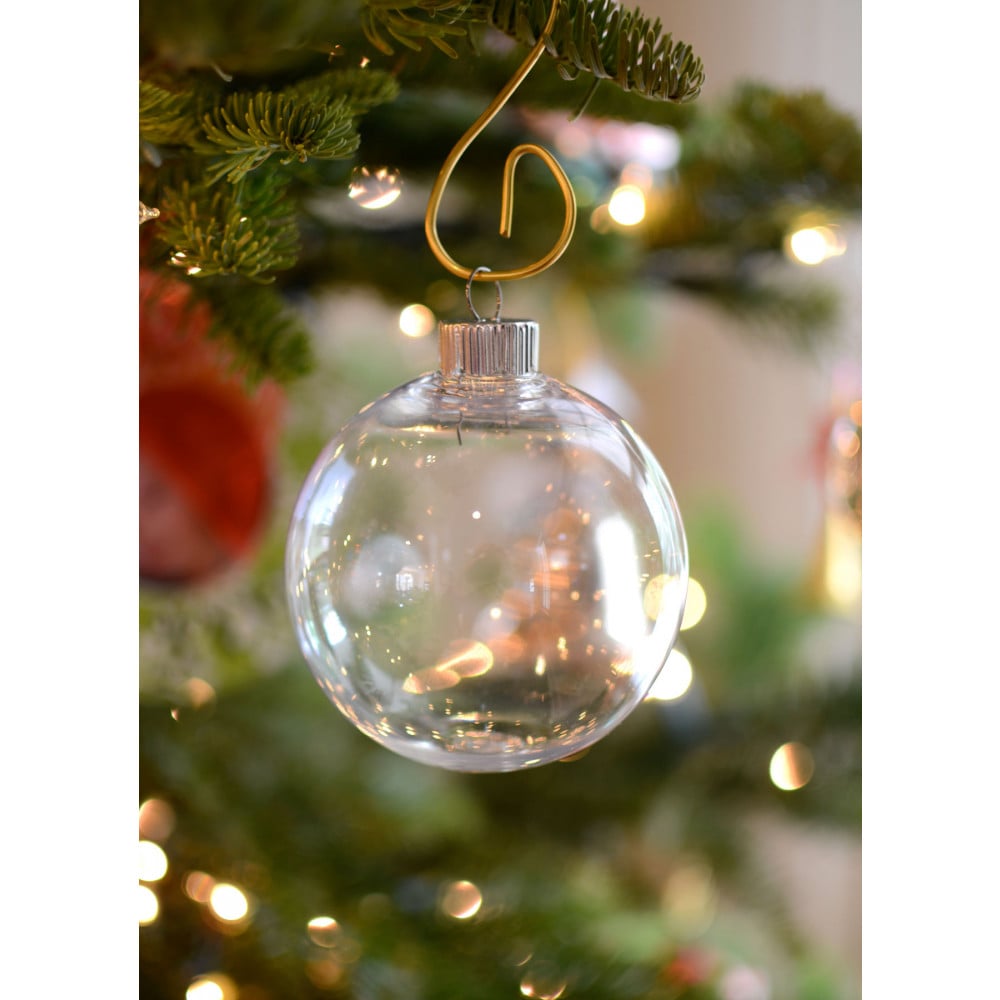 Clear Oval Ball Ornament: 83MM
