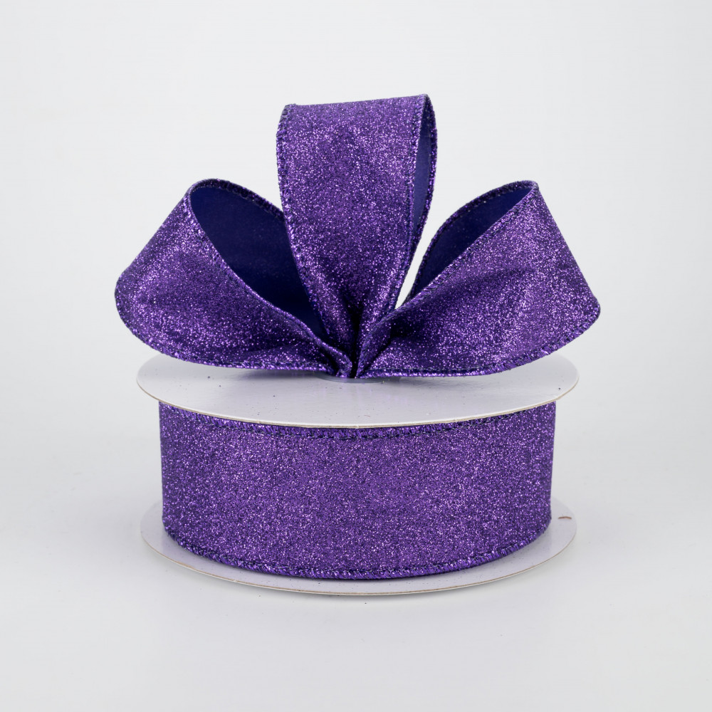 Lyon Wired Ribbon, 1-1/2-inch, 10-yard Purple 