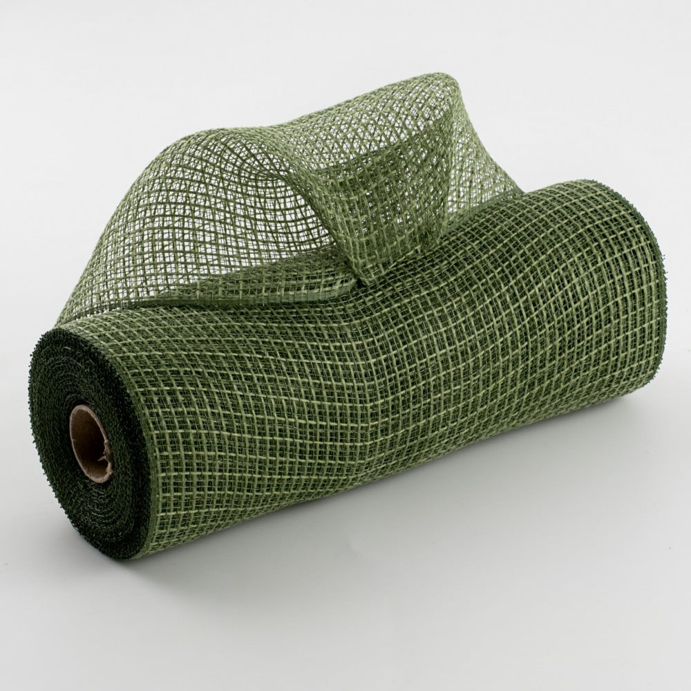 10" Check Fabric Mesh: Moss Green RY831349 - CraftOutlet.com