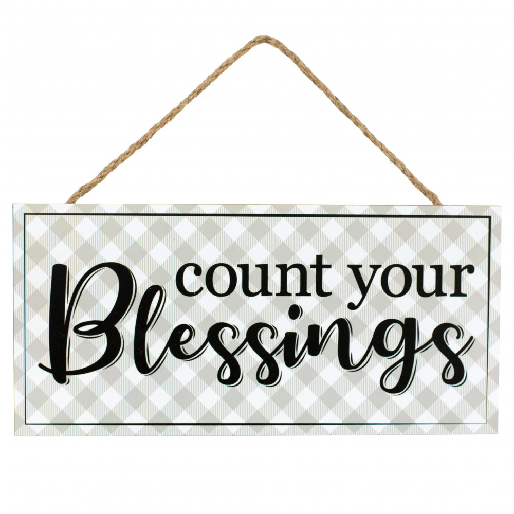 Die Cuts With A View Lettering Count Your Blessings Small Black/Gold 