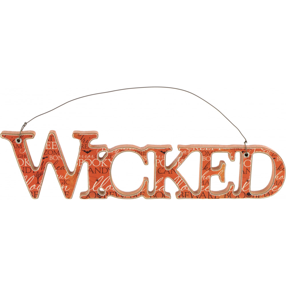 Wicked Cutout Hanging Sign (10