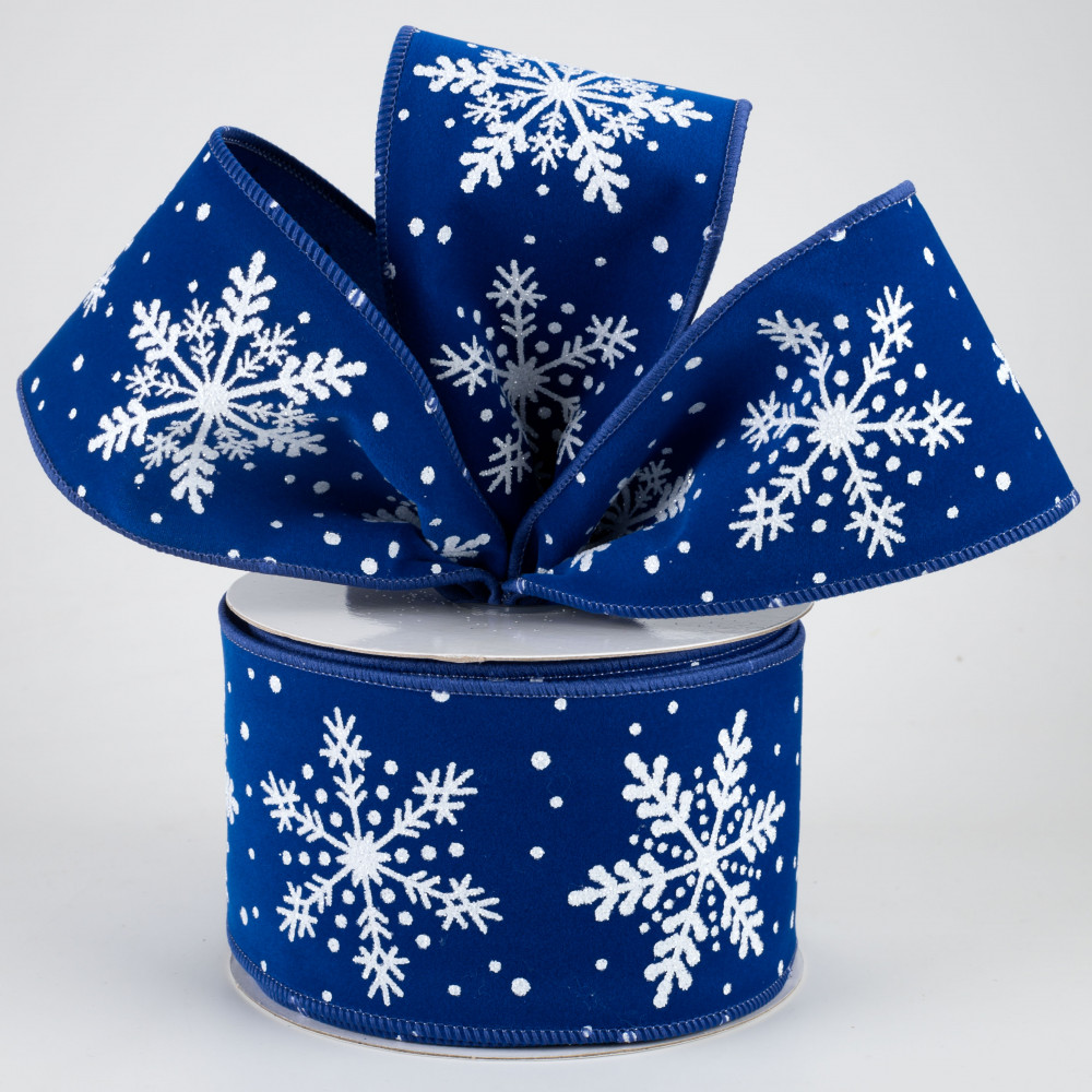 Sparkly Star and Snowflake Ribbon Bow
