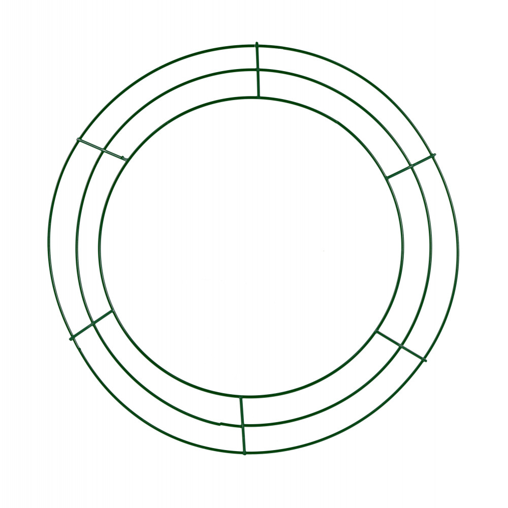 14 Wire Wreath Frame: 3-Wire Green [MD062909] 
