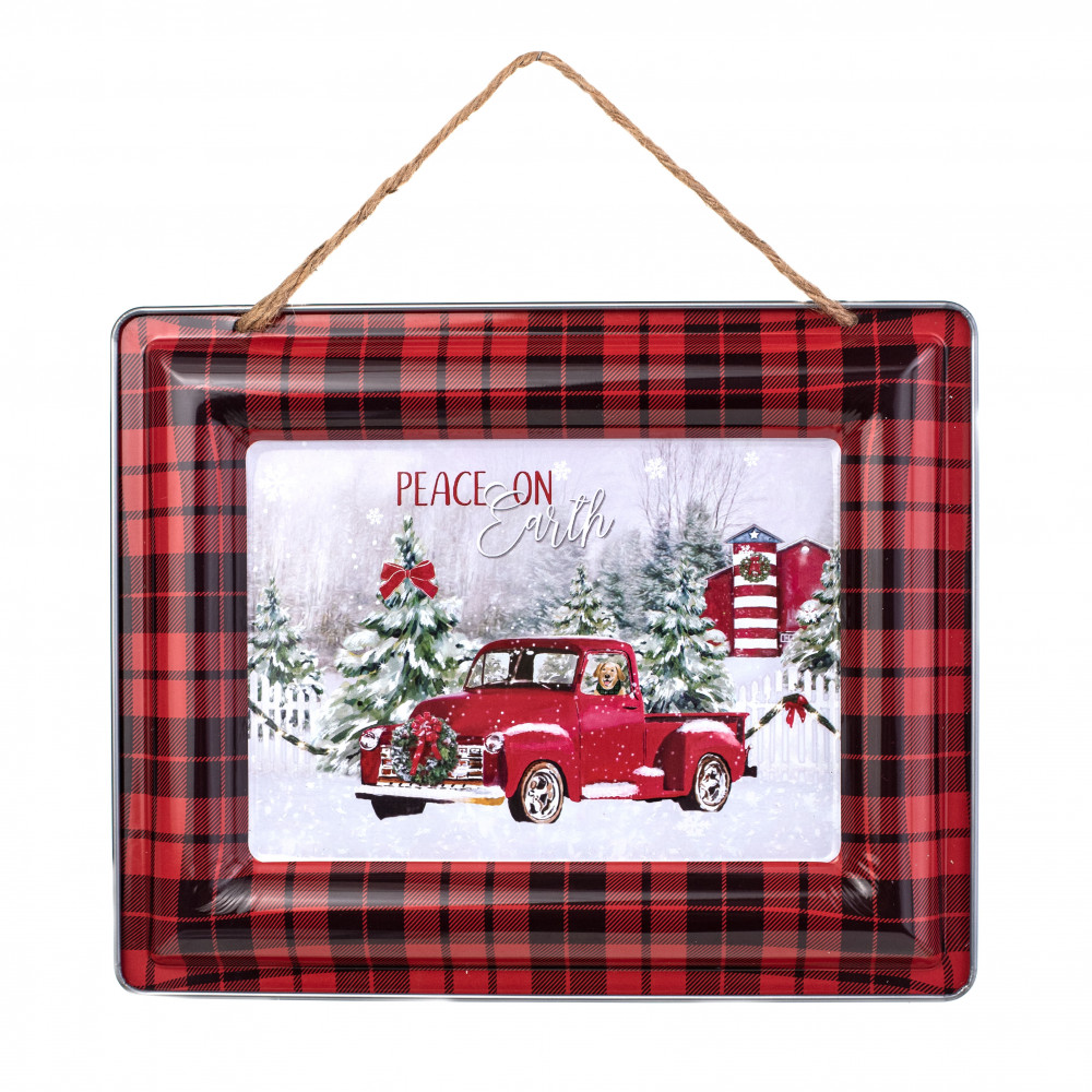 Holiday Time Christmas 10 WIRED Bows Decor Red Truck PLAID Coordinates NEW 