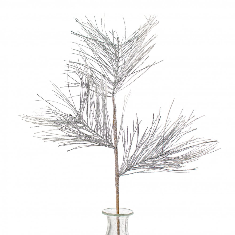 32 Iced Long Needle Pine Branch: Grey Wash [280686] 