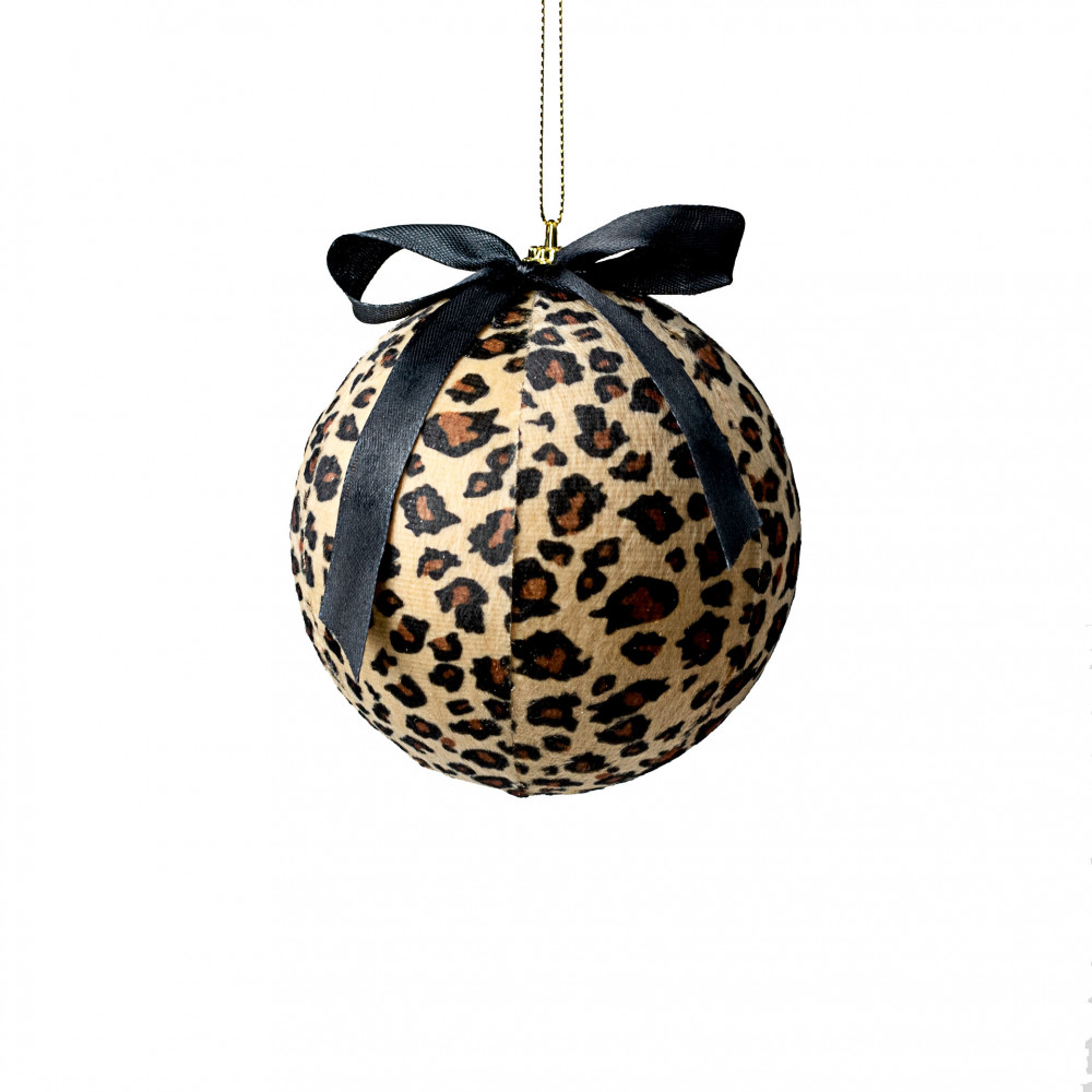 4 Fabric Ball Ornament: Cheetah [85248CHEETA] 