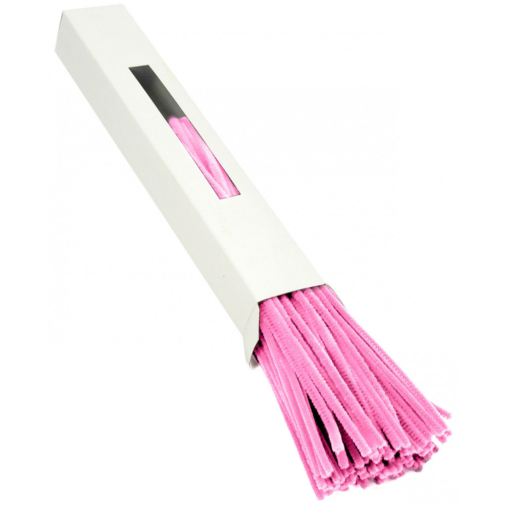 Pipe Cleaners / Chenille Stems: Pink (100)