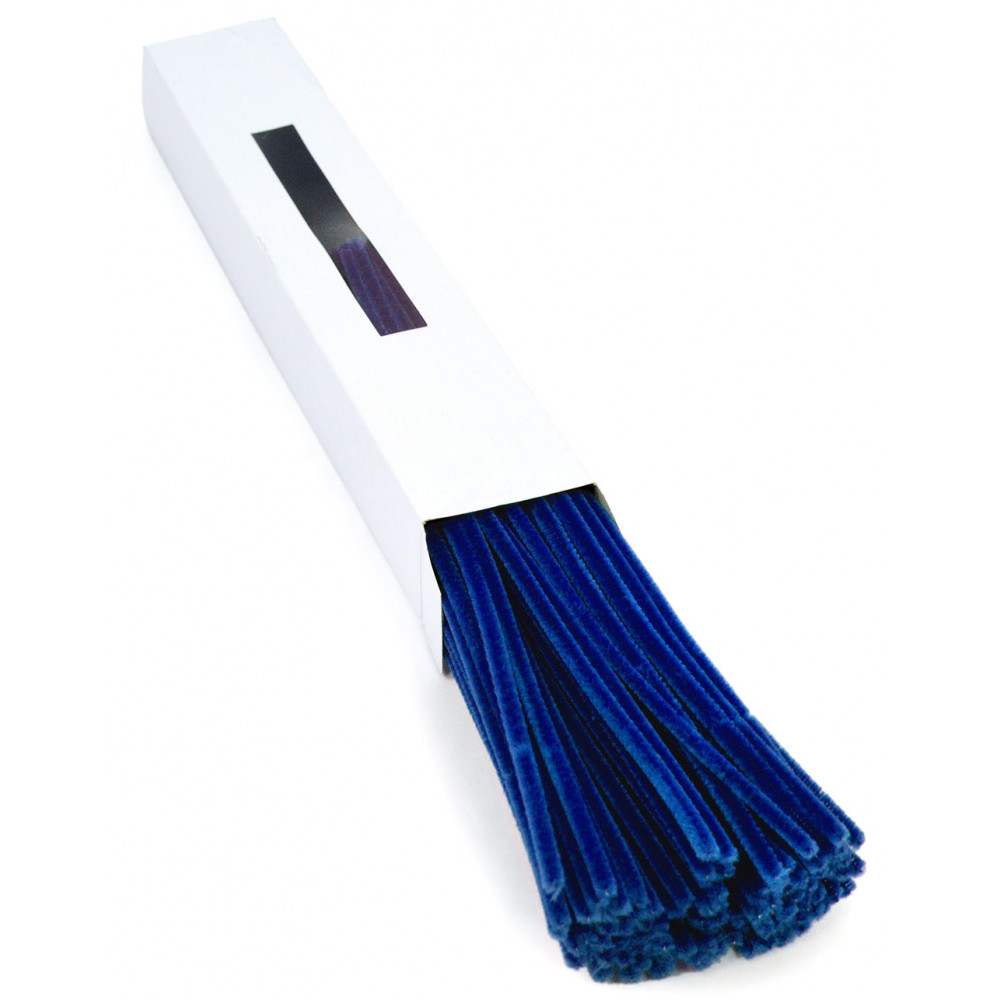 150 metallic silver Pipe Cleaners Craft Chenille Stems – BLUE
