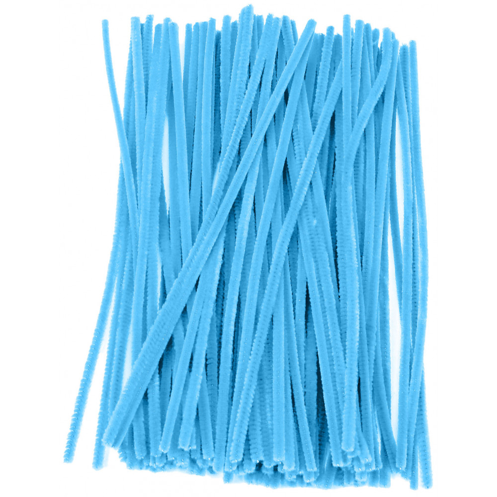 10-1000 BERRY BLUE chenille craft stems pipe cleaners 30cm long,6mm wide 