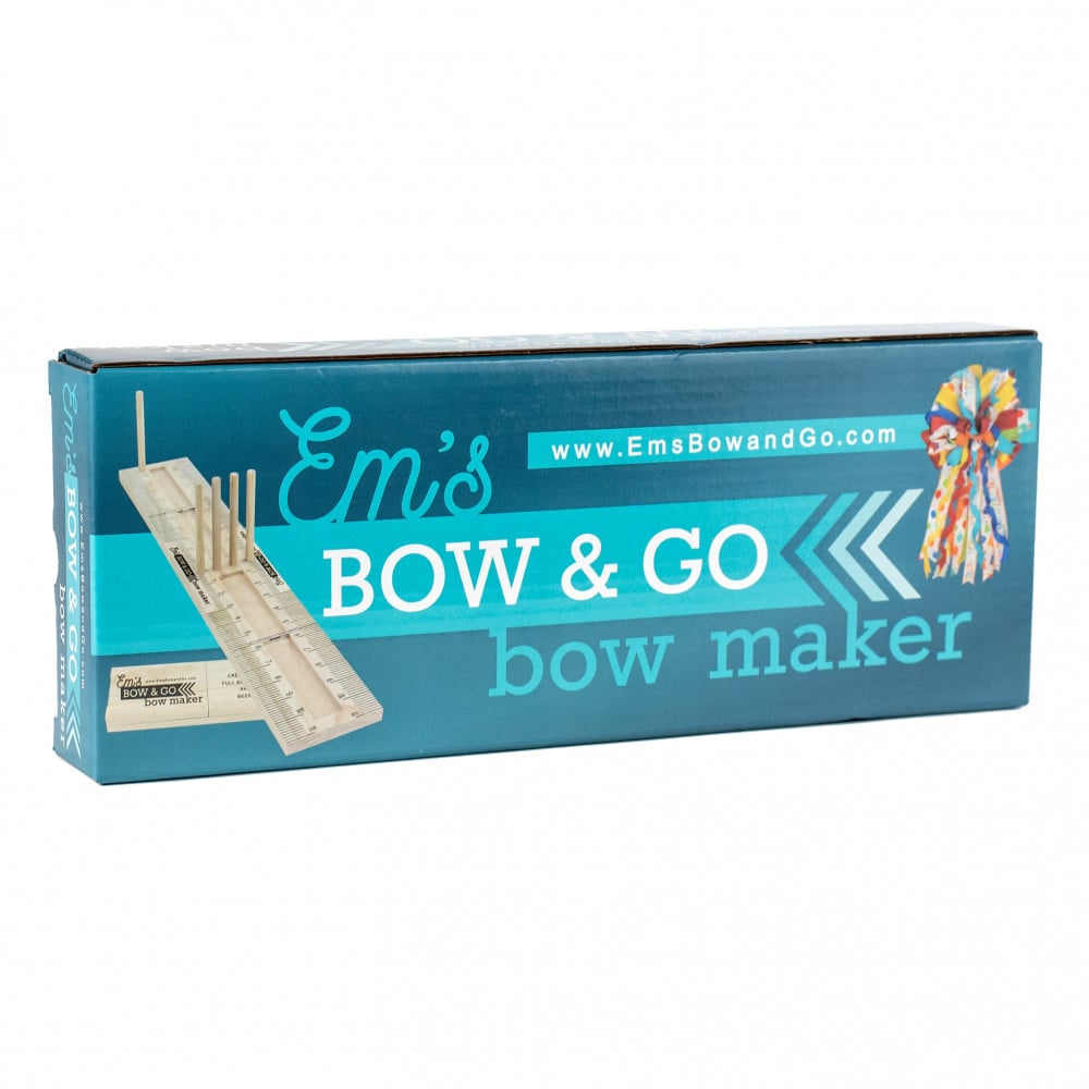 Bow Maker for Ribbon Wooden with Wooden Board Sticks Bow Making