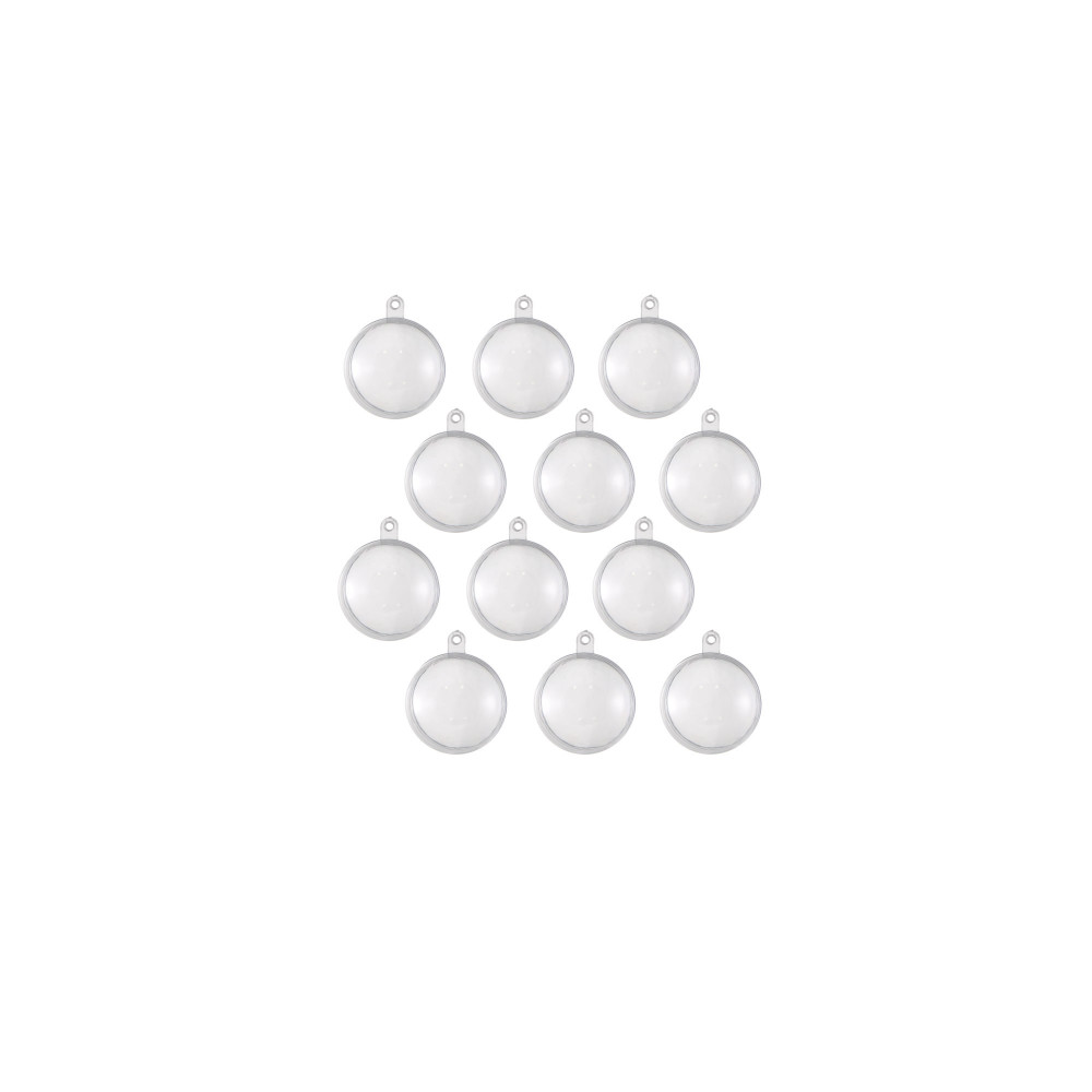 Clear Oval Ball Ornament: 83MM