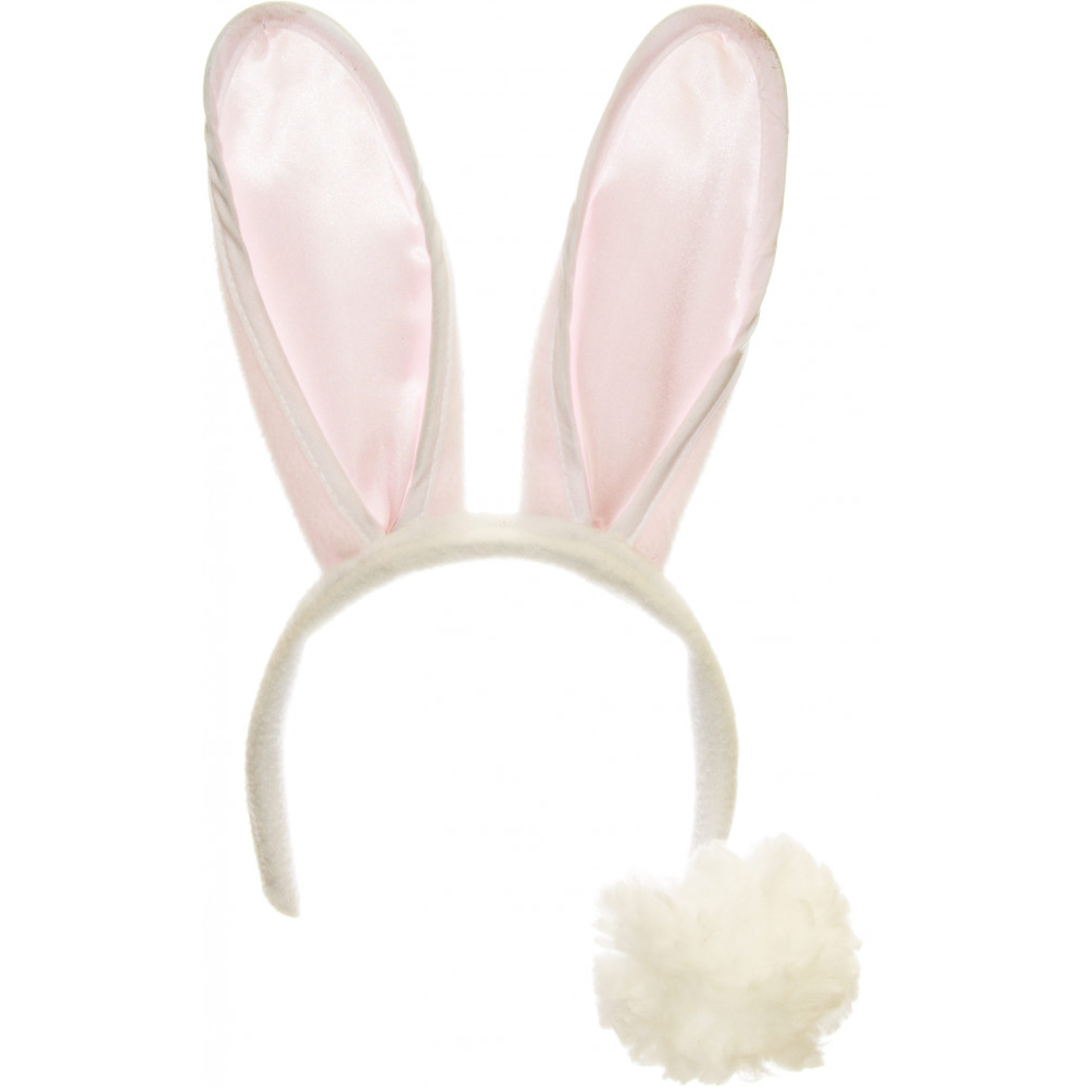 1 Set Easter Bunny Ears And Tail 