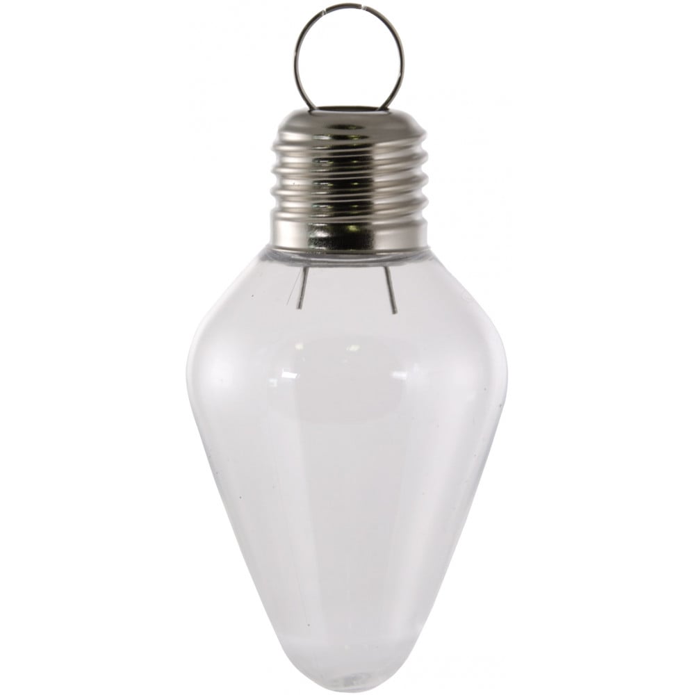 Clear Plastic Light Bulb Ornament 100MM [261064