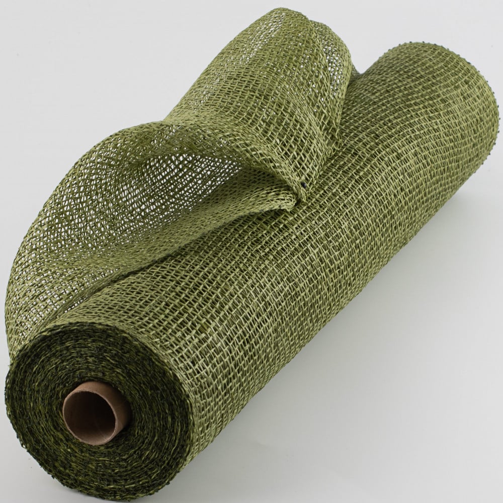 Olive Green Poly Burlap Mesh 10 X 10 Yards RP810089 
